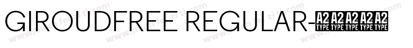 GIROUDFREE REGULAR字体转换